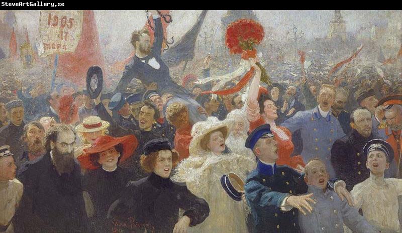 Ilya Repin 17 October 1905,